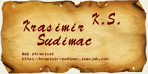 Krasimir Sudimac vizit kartica